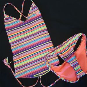 Roxy girls two piece swim-0109